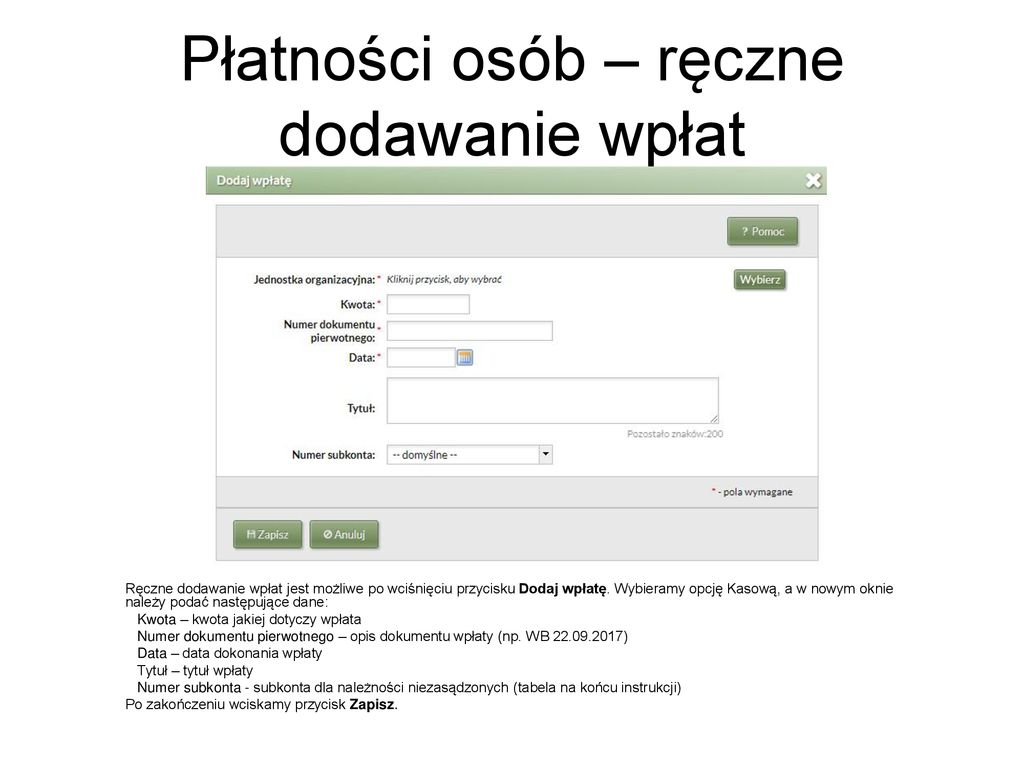 Instrukcja Usos P Atno Ci Usp Fk Wersja By Marek Opacki Ppt Pobierz